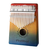 Kalimba 17 touches en bois d'acajou